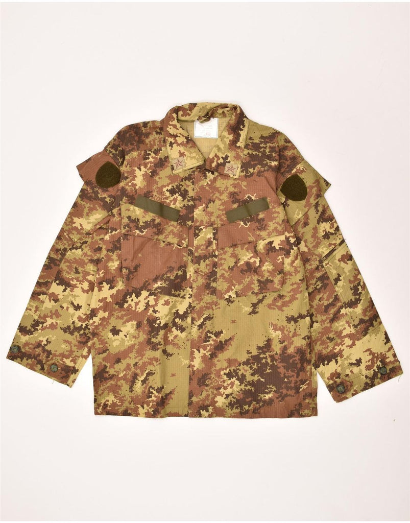 VINTAGE Mens Military Jacket IT 52 XL Khaki Camouflage Cotton | Vintage Vintage | Thrift | Second-Hand Vintage | Used Clothing | Messina Hembry 