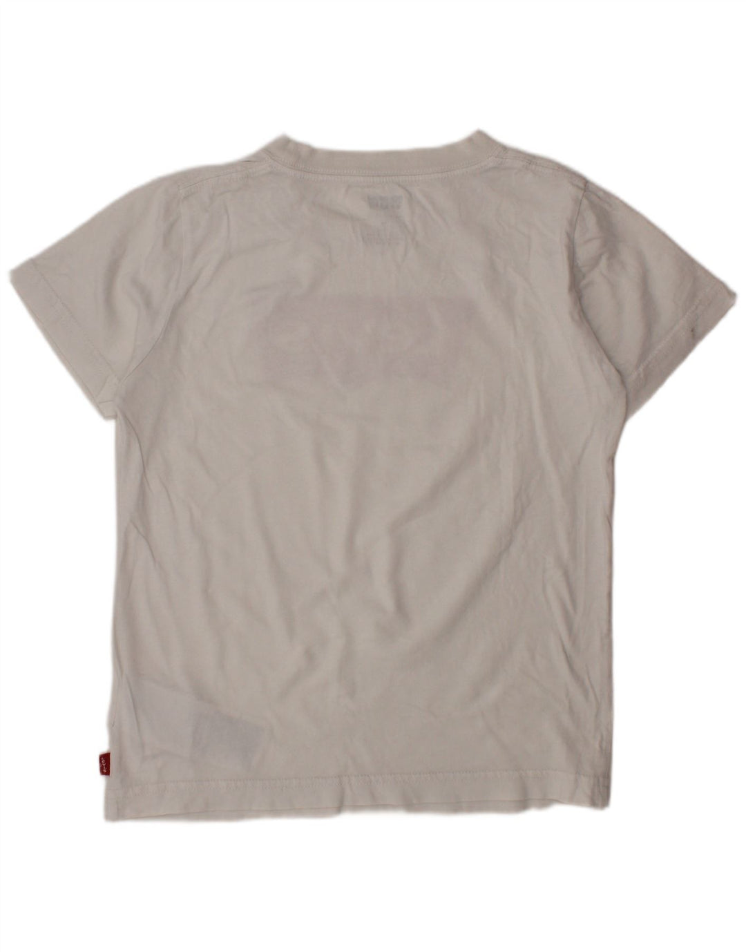 LEVI'S Boys Graphic T-Shirt Top 7-8 Years White Cotton