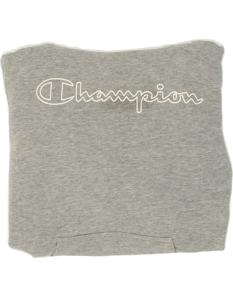 CHAMPION Mens Graphic Hoodie Jumper Large Grey | Vintage Champion | Thrift | Second-Hand Champion | Used Clothing | Messina Hembry 