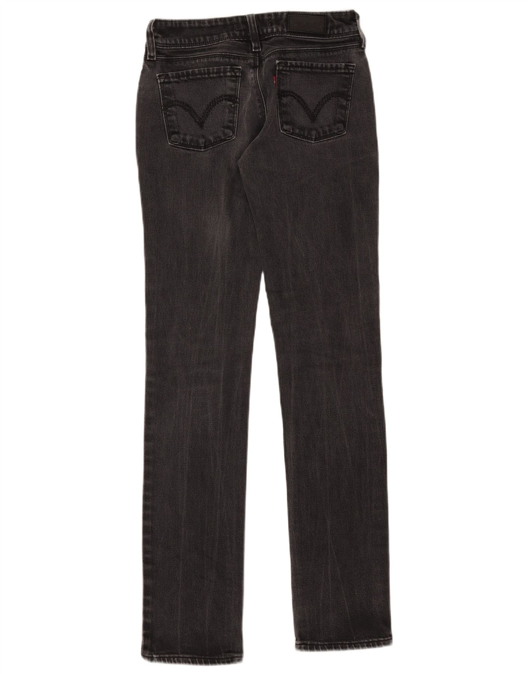 Levi's Womens 571 Slim Jeans W28 L34 Black Cotton