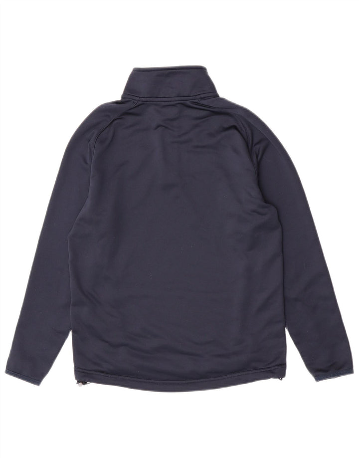 Canterbury Boys Zip Neck Sweatshirt Jumper 11-12 Years Navy Blue Polyester