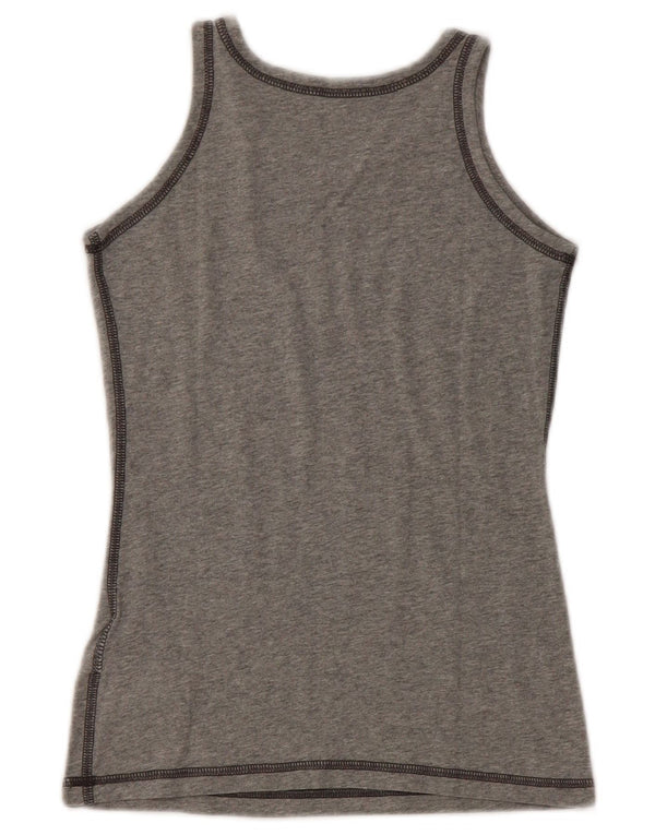 Nike Boys Graphic Vest Top 8-9 Years Small Grey Cotton