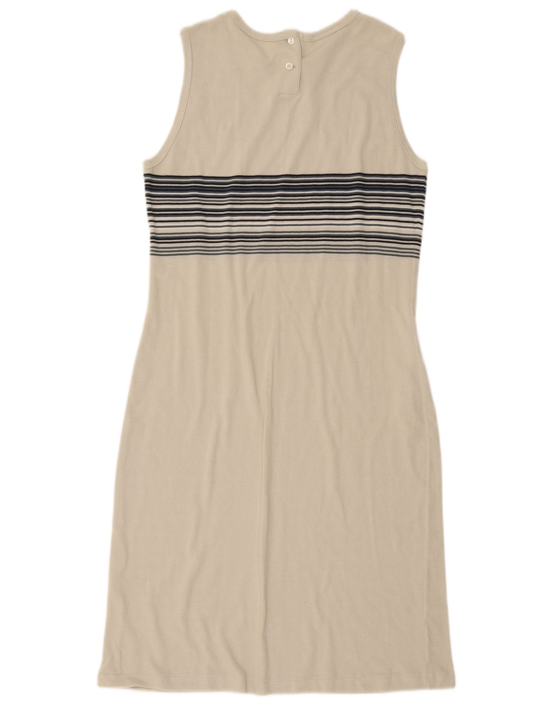 Lacoste Womens Bodycon Dress Size 44 Large White Striped