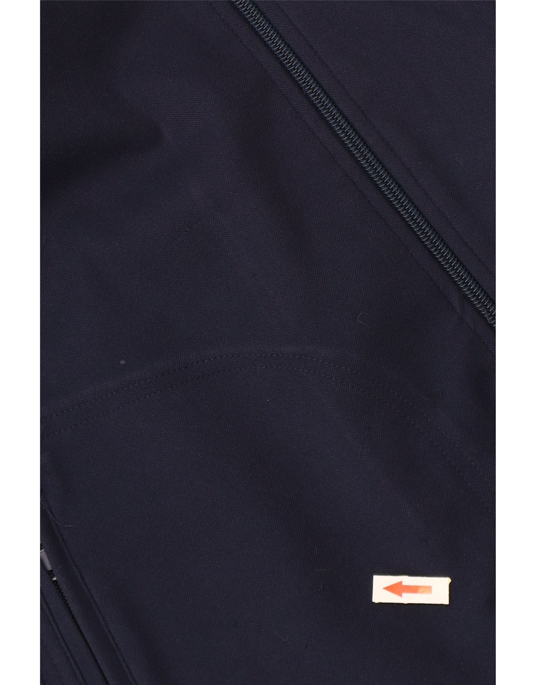 ASICS Mens Tracksuit Top Jacket XL Navy Blue Colourblock Polyester