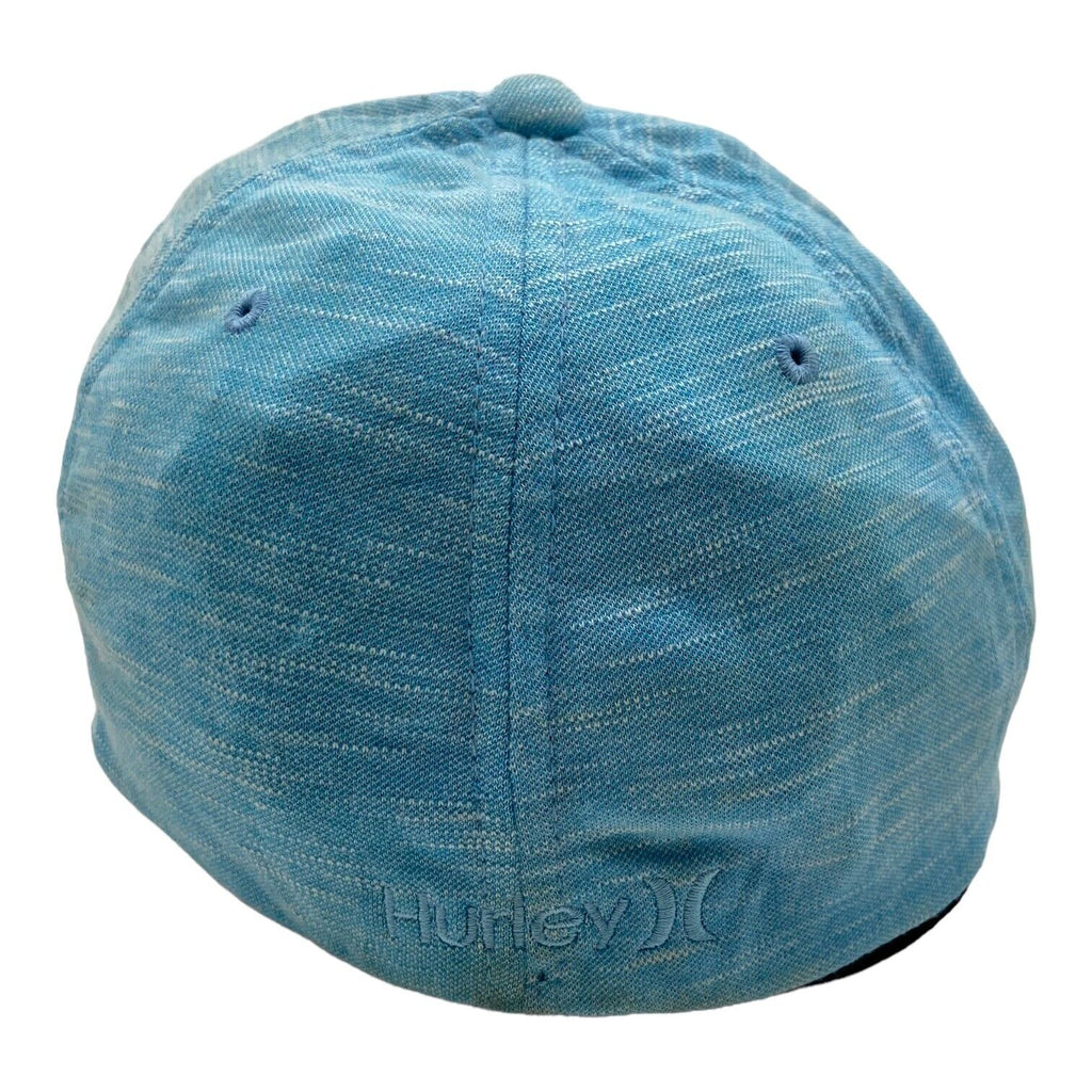 Hurley Mens Blue Flexfit Cap | Surfwear Surf Sportswear Hat VTG Vintage Messina Hembry and Second-Hand Messina Hembry from Messina Hembry 