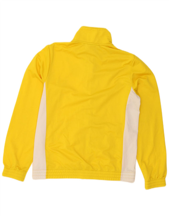 Lotto Mens Tracksuit Top Jacket Medium Yellow Colourblock Polyester