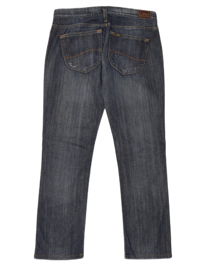 Lee Womens Lynn Straight Jeans W29 L29 Blue Cotton