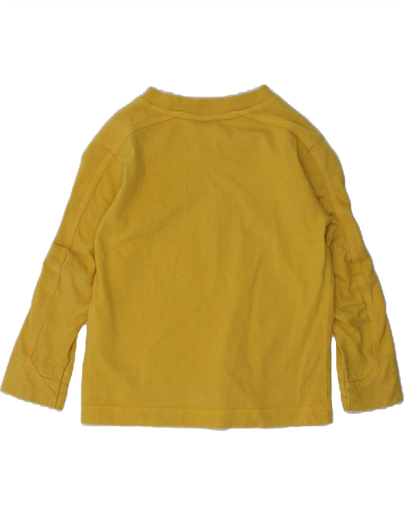 ADIDAS Boys Graphic Top Long Sleeve 5-6 Years XS Yellow Cotton | Vintage Adidas | Thrift | Second-Hand Adidas | Used Clothing | Messina Hembry 