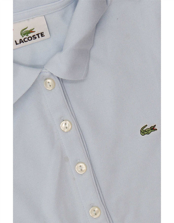 Lacoste Womens Polo Shirt Size 38 Medium Blue