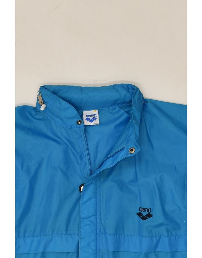 ARENA Boys Hooded Rain Jacket 11-12 Years Blue Nylon | Vintage Arena | Thrift | Second-Hand Arena | Used Clothing | Messina Hembry 