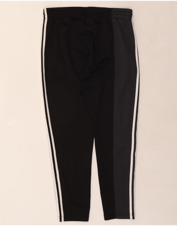 Adidas Womens Tracksuit Trousers UK 16/18 Large Black Colourblock Polyester
