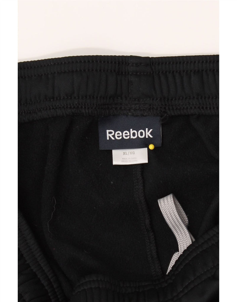 REEBOK Womens Tracksuit Trousers UK 18 XL  Black Polyester Vintage Reebok and Second-Hand Reebok from Messina Hembry 
