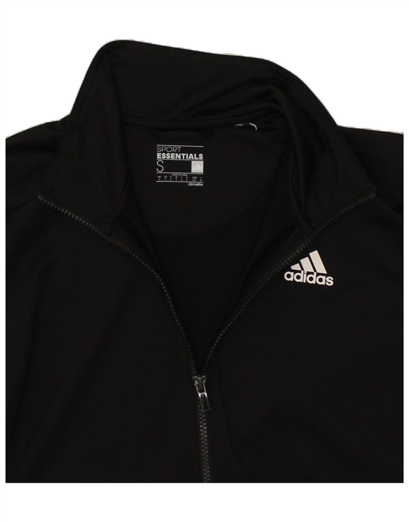 ADIDAS Mens Climalite Tracksuit Top Jacket Small Black | Vintage Adidas | Thrift | Second-Hand Adidas | Used Clothing | Messina Hembry 