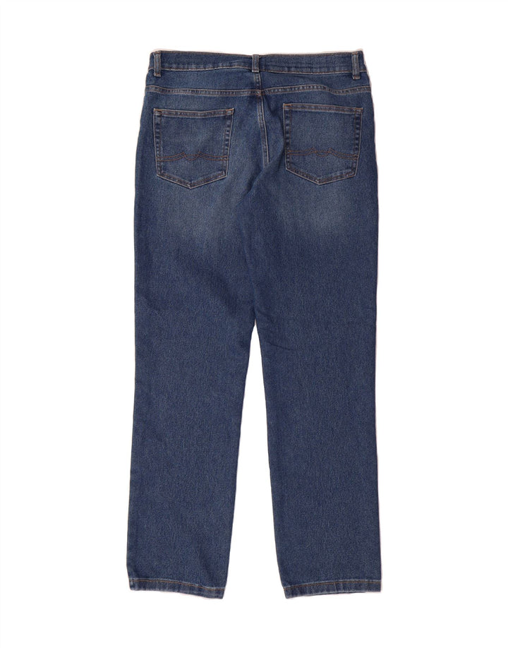 VINTAGE Mens Straight Jeans W34 L31 Blue Cotton Vintage Vintage and Second-Hand Vintage from Messina Hembry 
