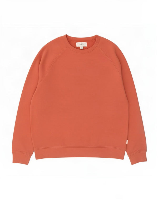Marks & Spencer Mens Sweatshirt Jumper Large Pink Cotton