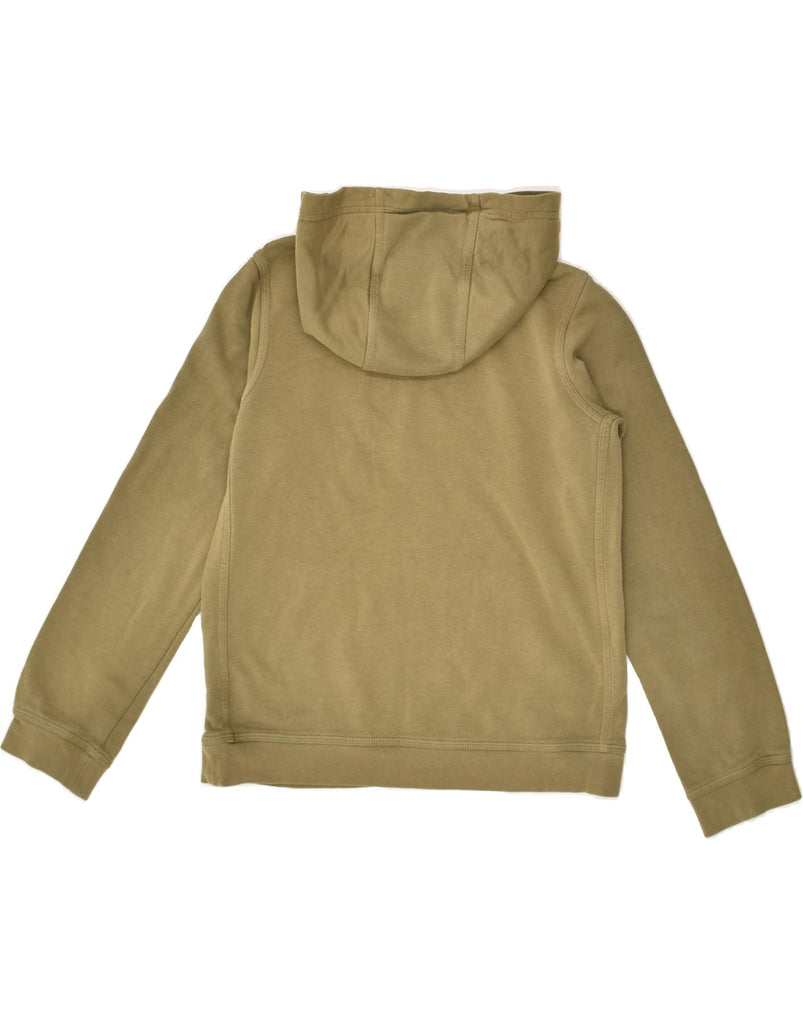 NIKE Boys Graphic Hoodie Jumper 11-12 Years Large Khaki Cotton Vintage Nike and Second-Hand Nike from Messina Hembry 