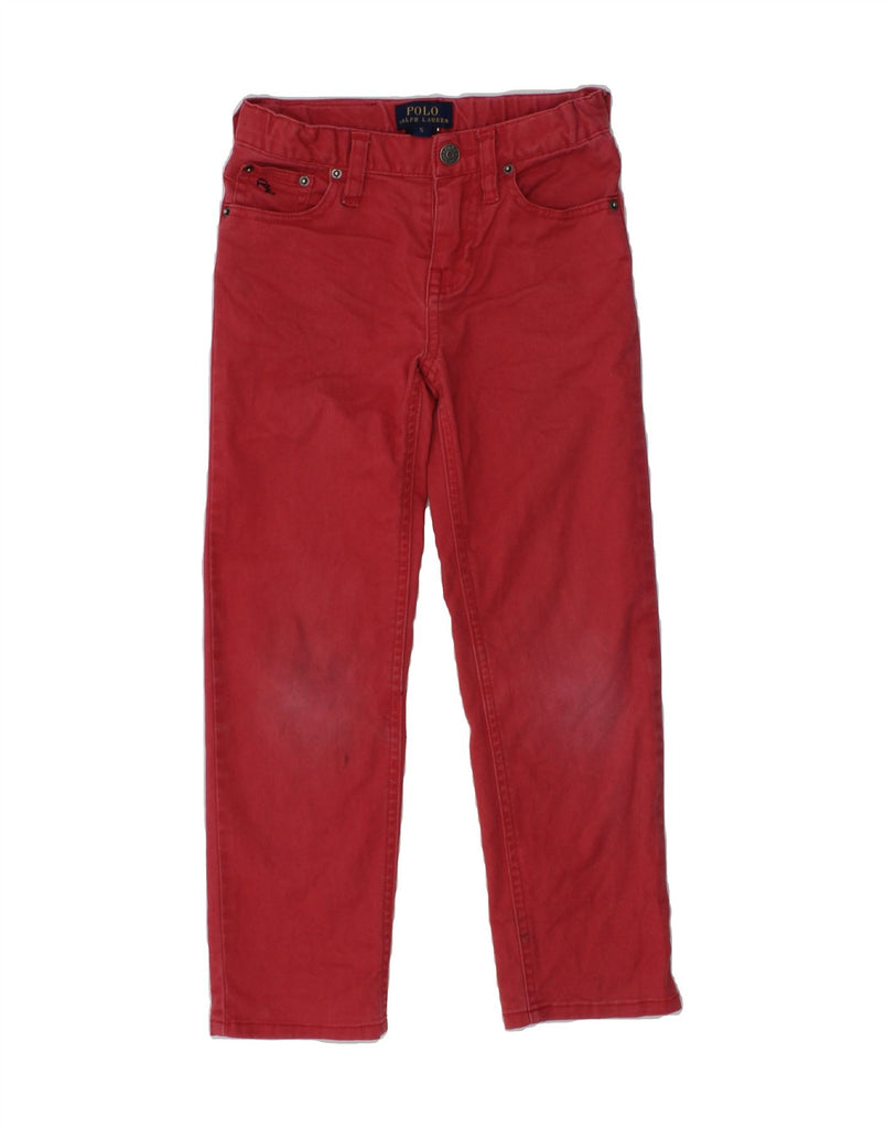 POLO RALPH LAUREN Boys Straight Casual Trousers 4-5 Years W20 L19 Red | Vintage Polo Ralph Lauren | Thrift | Second-Hand Polo Ralph Lauren | Used Clothing | Messina Hembry 