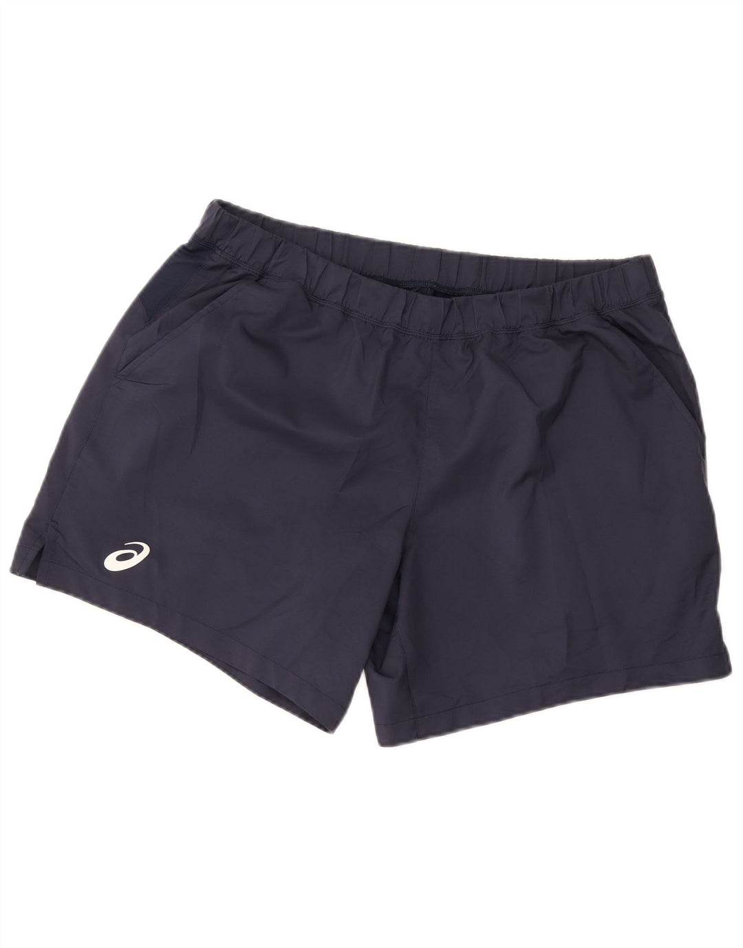 Asics Mens Sport Shorts XL Navy Blue Polyester