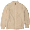 UMBRO Womens Fleece Jacket UK 18 XL Off White Polyester