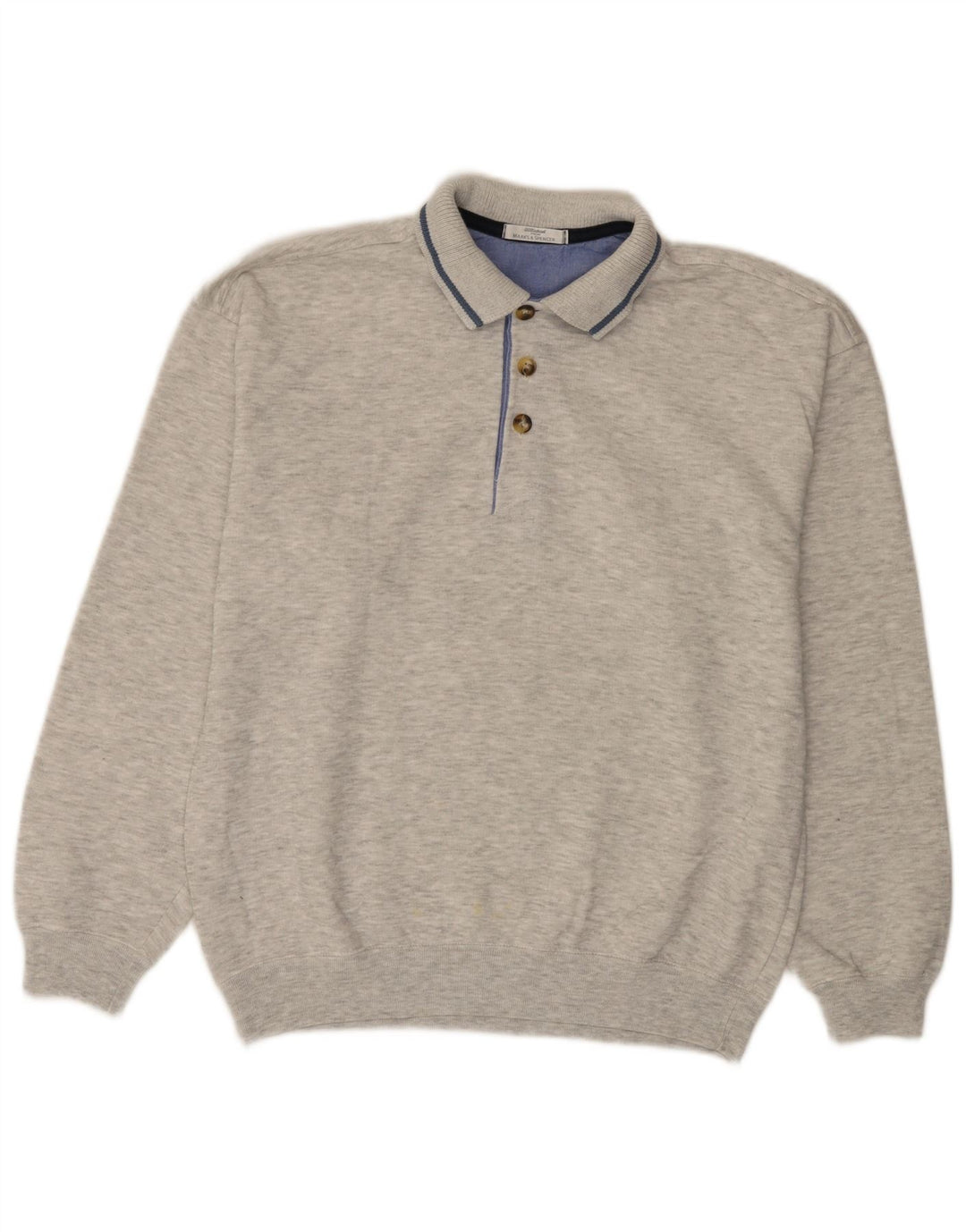 Marks & Spencer Mens St. Michael Sweatshirt Jumper Small Grey Flecked