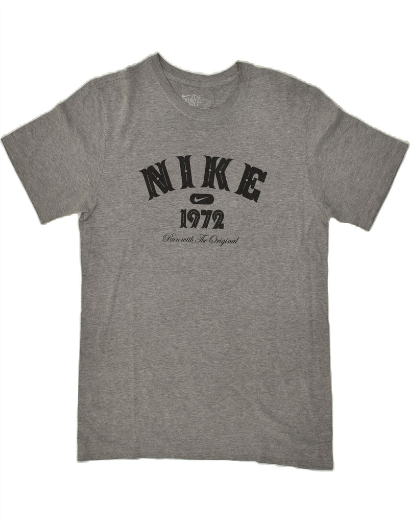 NIKE Mens Standard Fit Graphic T-Shirt Top Medium Grey | Vintage Nike | Thrift | Second-Hand Nike | Used Clothing | Messina Hembry 