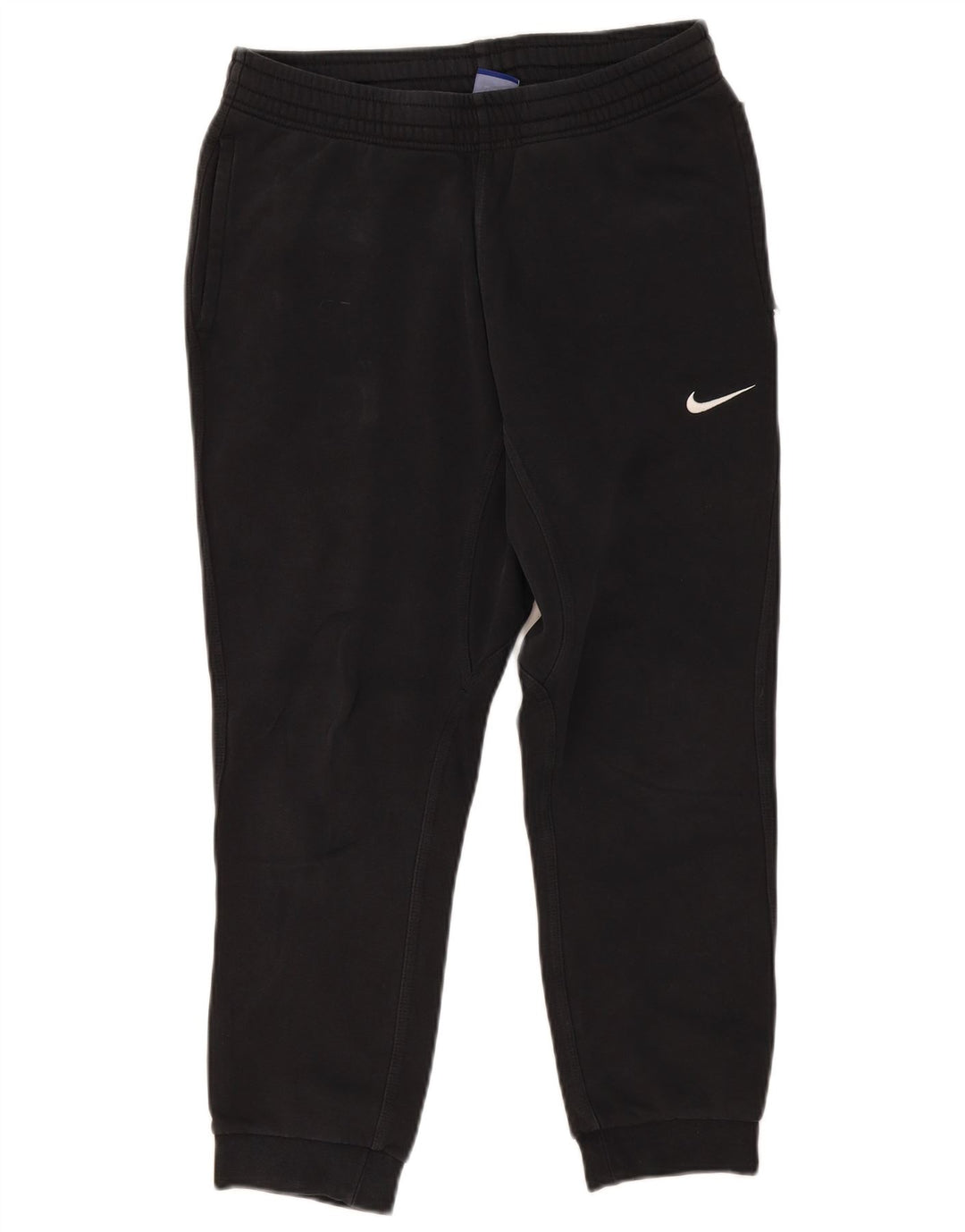 Nike Womens Tracksuit Trousers Joggers UK 14 Medium Black Cotton