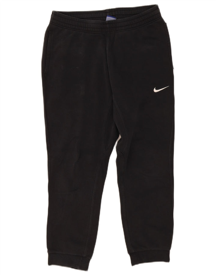 Nike Womens Tracksuit Trousers Joggers UK 14 Medium Black Cotton