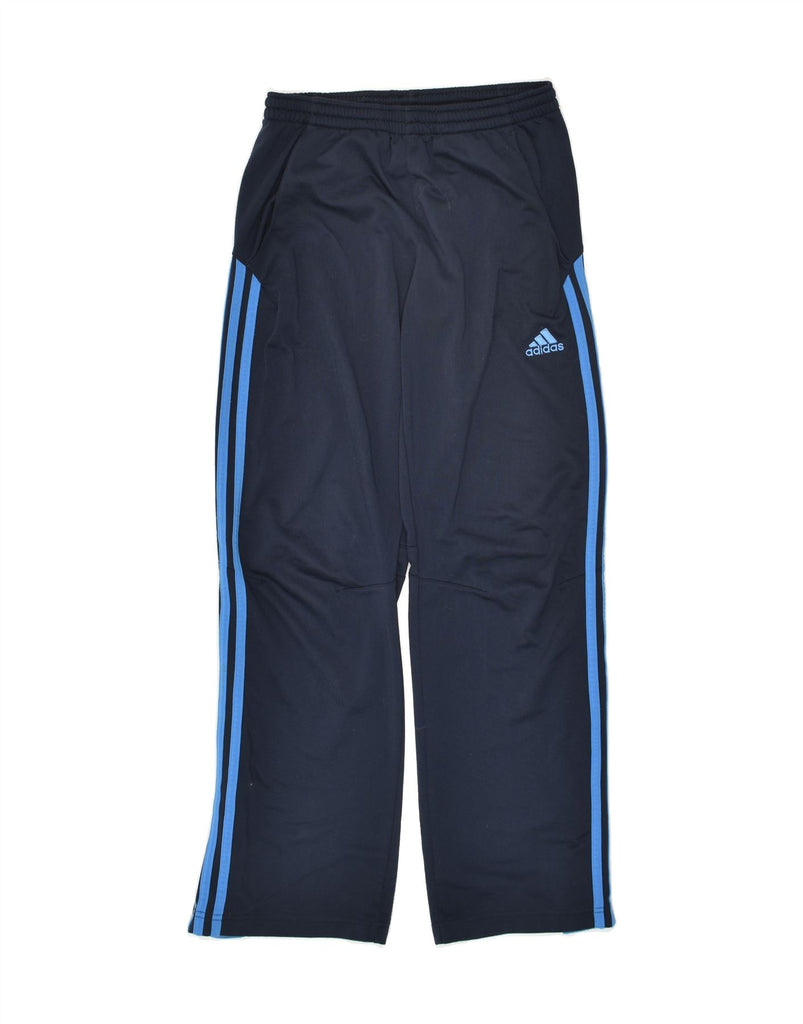 ADIDAS Girls Tracksuit Trousers 13-14 Years Navy Blue Polyester | Vintage Adidas | Thrift | Second-Hand Adidas | Used Clothing | Messina Hembry 