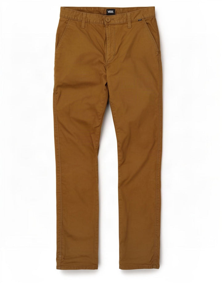 Vans Mens Slim Chino Trousers W29 L30 Khaki Cotton