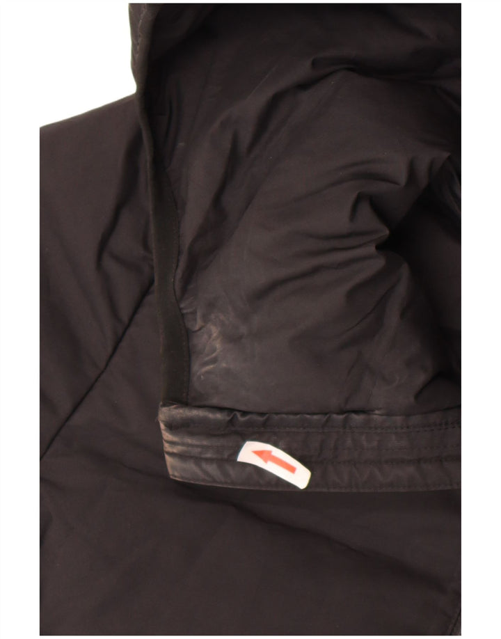 Adidas Womens Hooded Padded Jacket UK 4/6 XS Black Polyester
