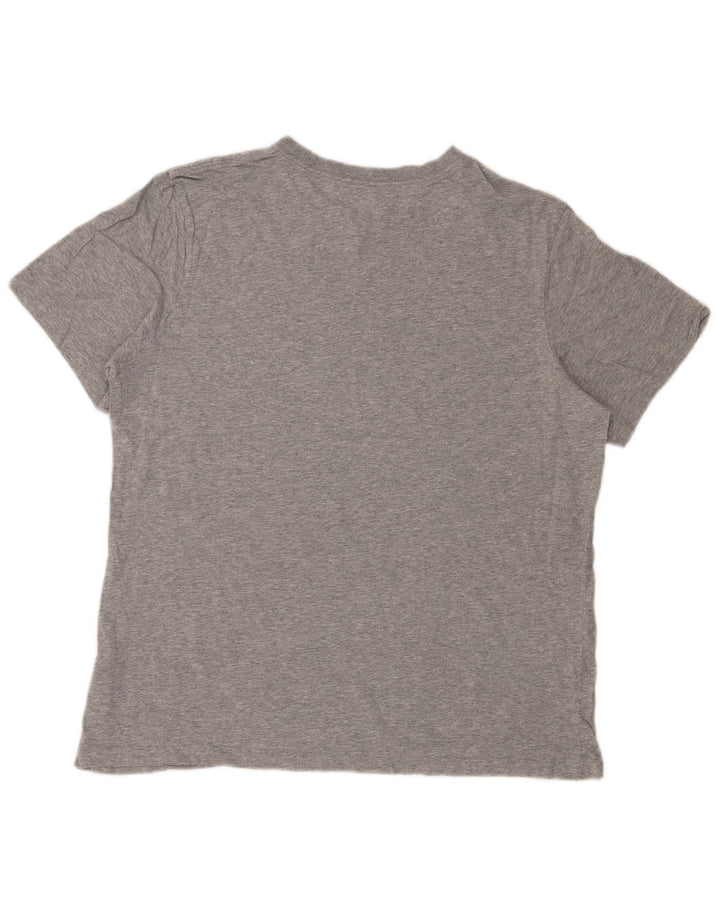 NIKE Mens T-Shirt Top Large Grey Cotton