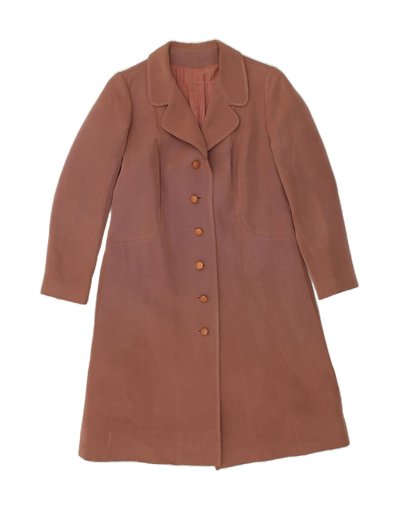 MAX MARA Womens Overcoat IT 46 Large Brown | Vintage Max Mara | Thrift | Second-Hand Max Mara | Used Clothing | Messina Hembry 