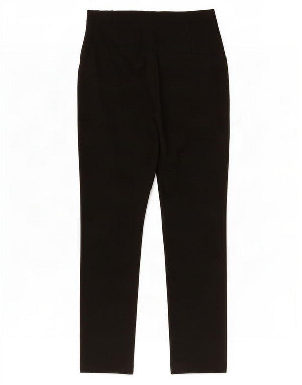 Zara Womens High Waist Tapered Casual Trousers XS W24 L28 Black