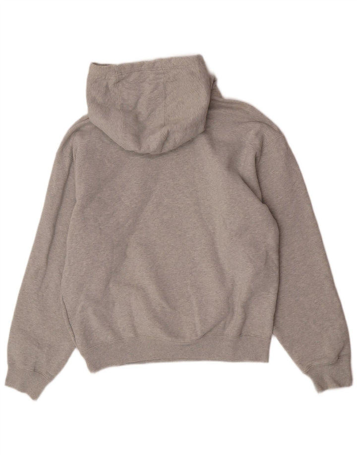 Nike Mens Graphic Hoodie Jumper Small Grey Cotton