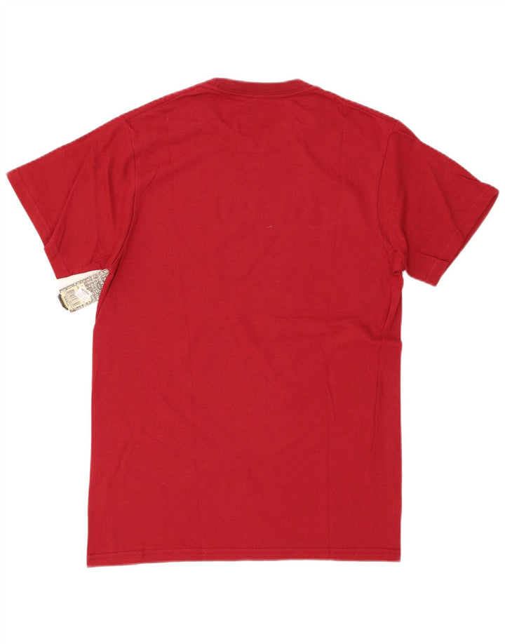 HARD ROCK CAFE Mens Graphic T-Shirt Top Small Red Cotton