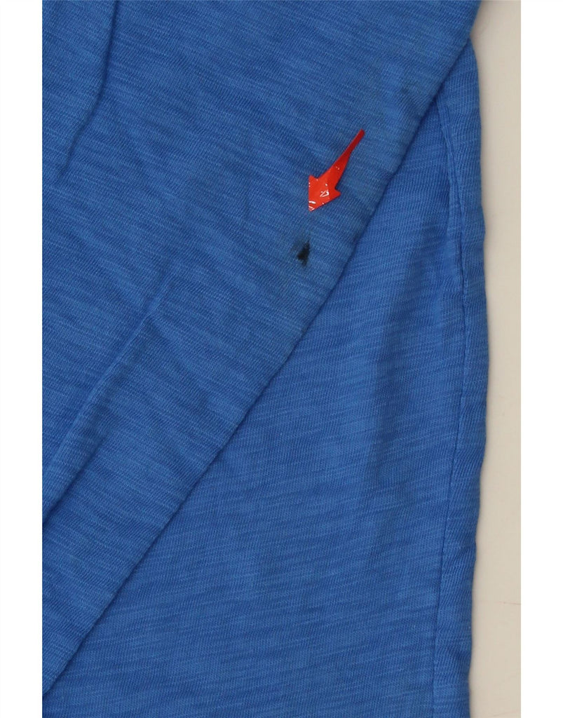 J. CREW Womens Girlfriend Top Long Sleeve UK 12 Medium Blue Flecked Cotton Vintage J. Crew and Second-Hand J. Crew from Messina Hembry 