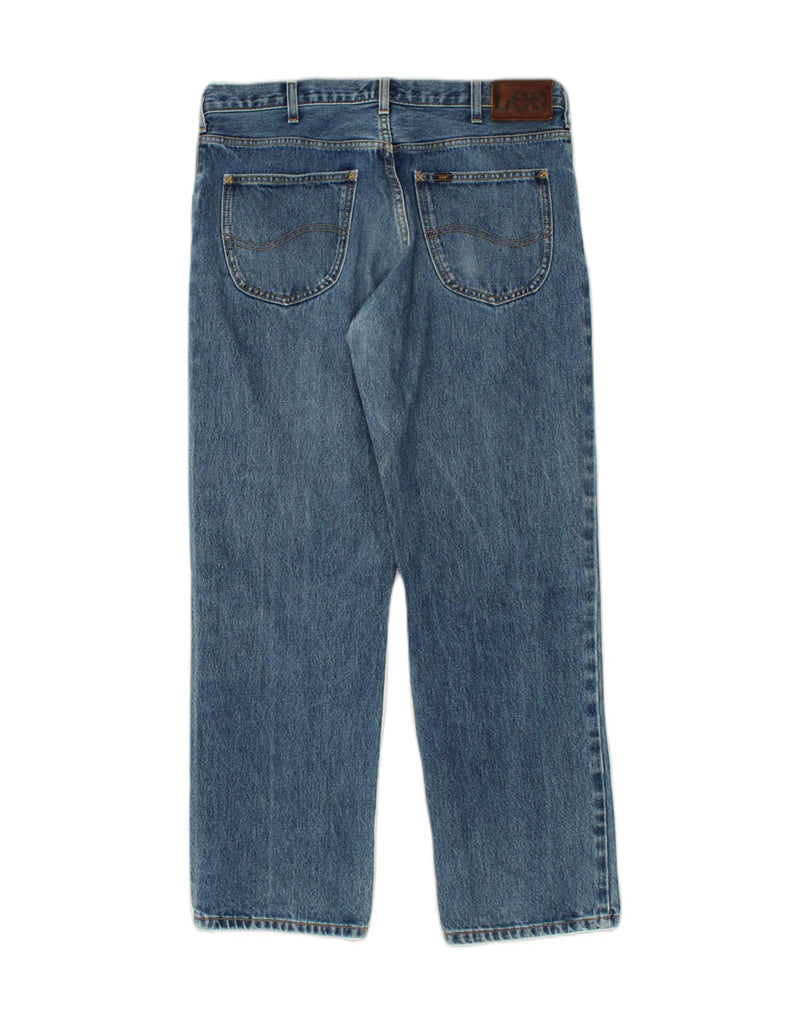 LEE Mens Straight Jeans W36 L30  Blue Cotton | Vintage Lee | Thrift | Second-Hand Lee | Used Clothing | Messina Hembry 