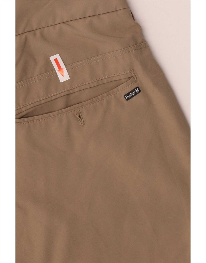 Hurley Boys Chino Shorts 15-16 Years W33 Khaki Polyester