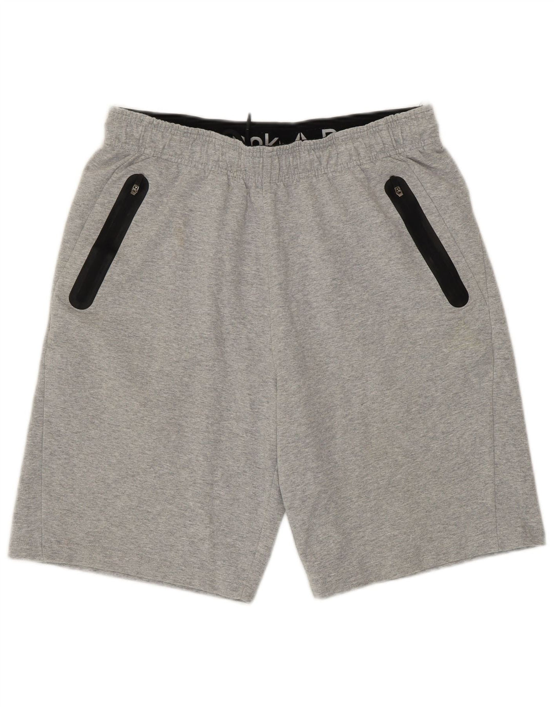 REEBOK Mens Sport Shorts Medium Grey Cotton