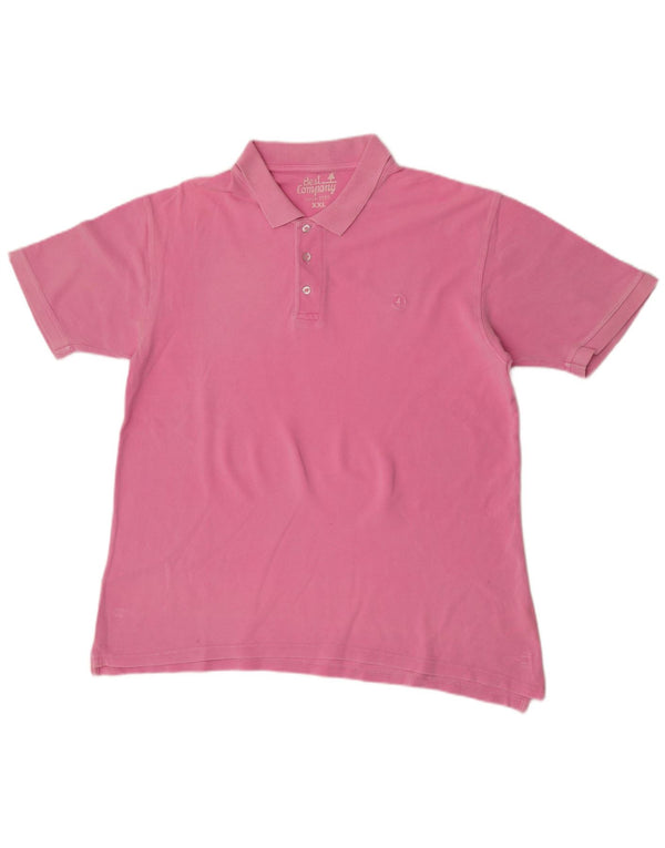 Best Company Mens Polo Shirt 2XL Pink Cotton
