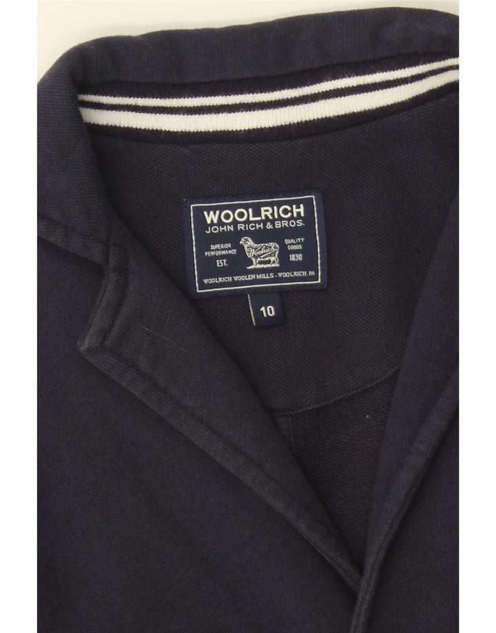 WOOLRICH Boys 3 Button Blazer Jacket 9-10 Years Navy Blue Cotton Vintage Woolrich and Second-Hand Woolrich from Messina Hembry 