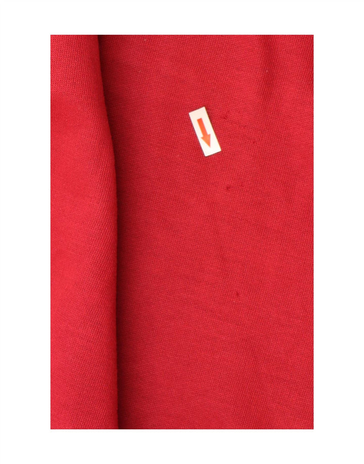 Vintage Mens Graphic Sweatshirt Jumper XL Red Colourblock