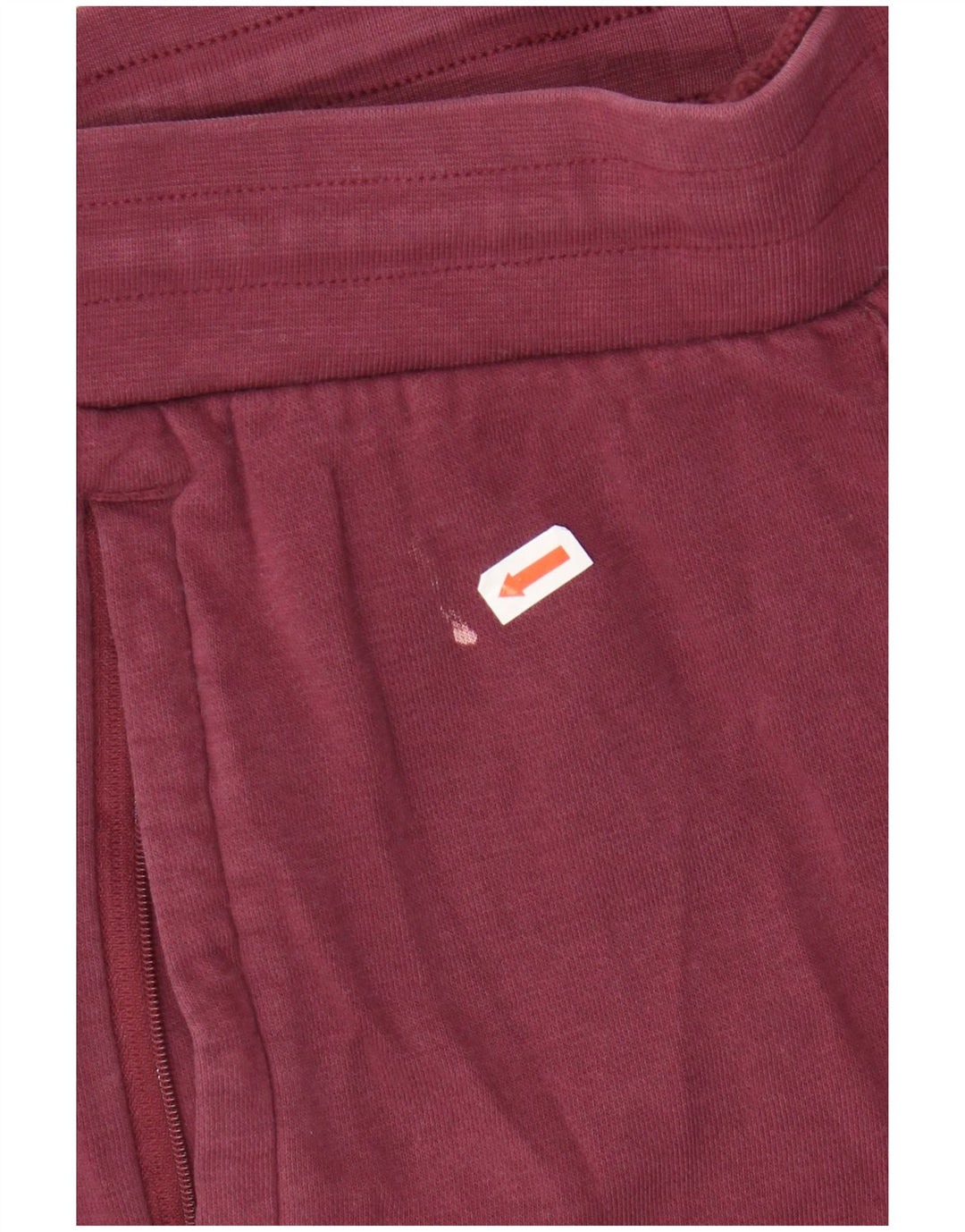 ADIDAS Mens Tracksuit Trousers Joggers Medium Burgundy Cotton