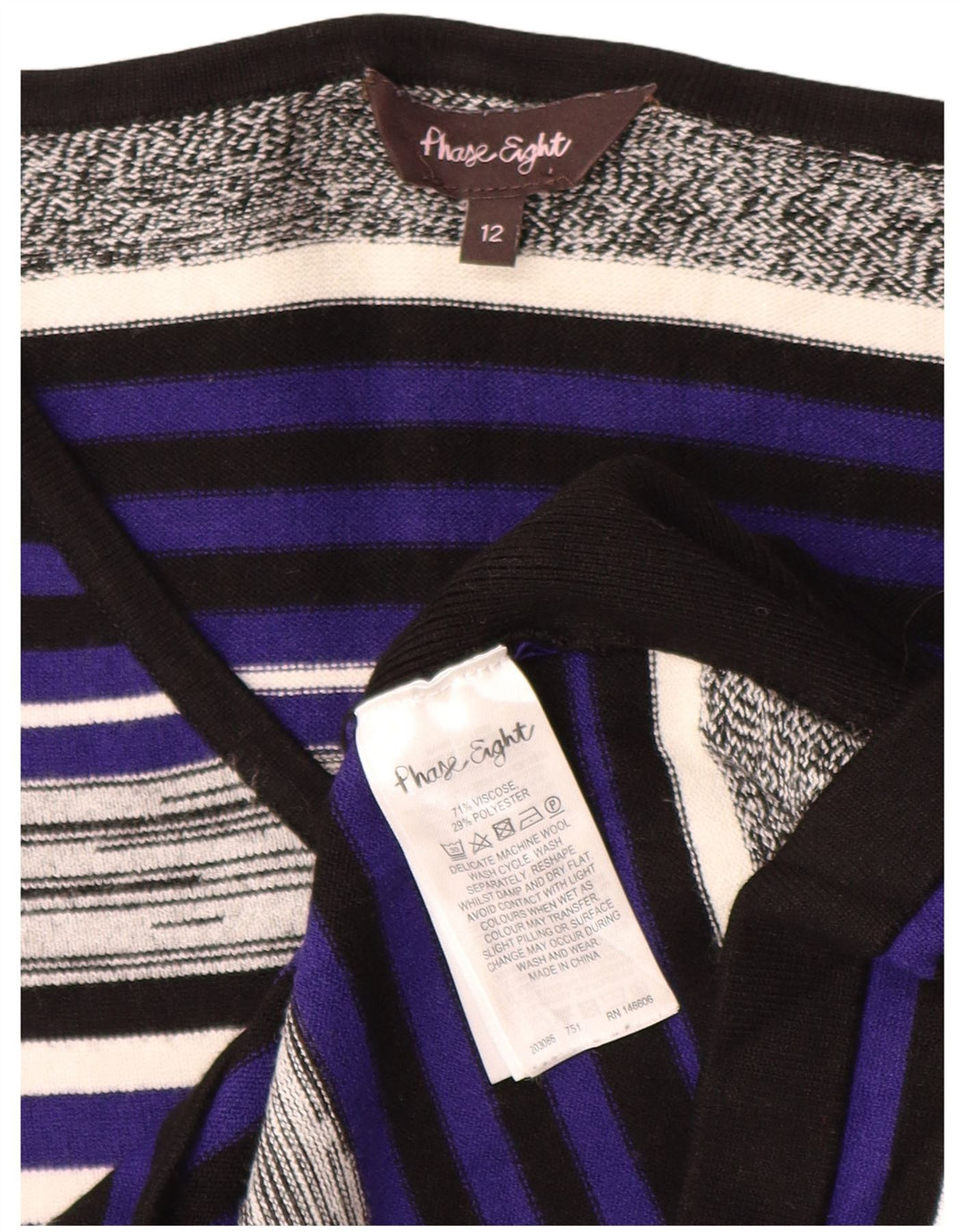 Phase Eight Womens Jumper Dress UK 12 Medium Multicoloured Striped