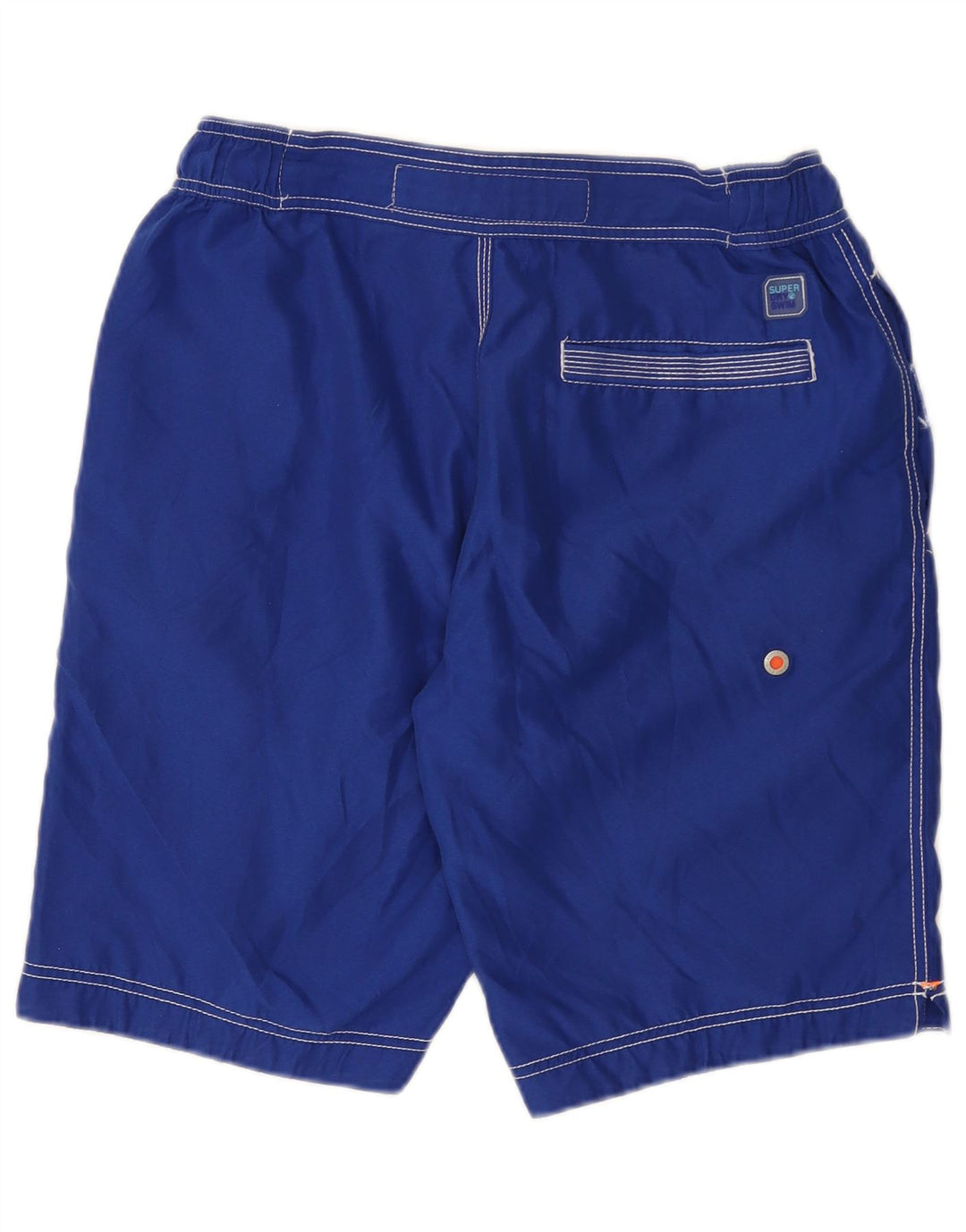 Superdry Mens Graphic Swimming Shorts Medium Blue Polyester