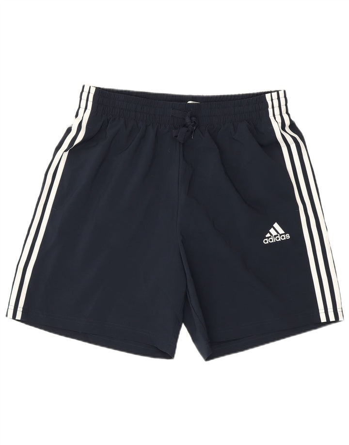 ADIDAS Mens Sport Shorts Large Navy Blue Polyester