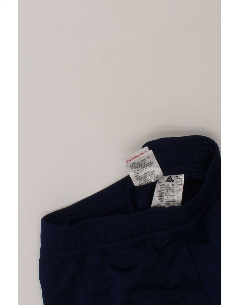 ADIDAS Boys Climacool Tracksuit Trousers 9-10 Years  Navy Blue Polyester Vintage Adidas and Second-Hand Adidas from Messina Hembry 