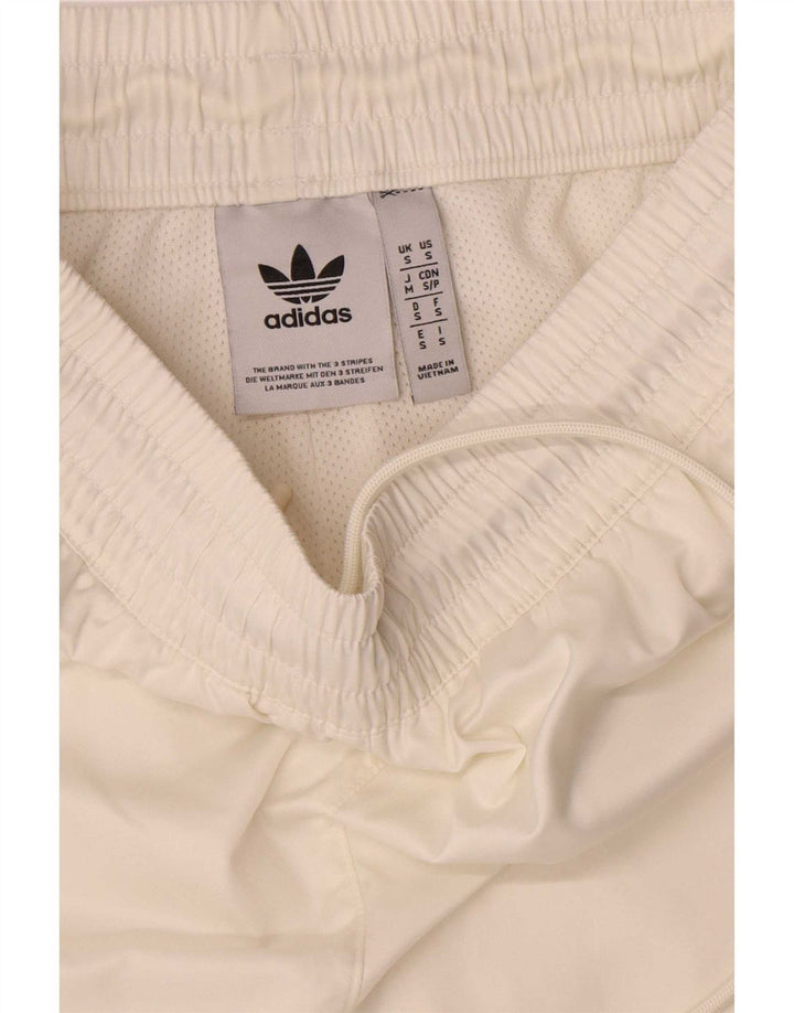 Adidas Mens Sport Shorts Small White Polyester