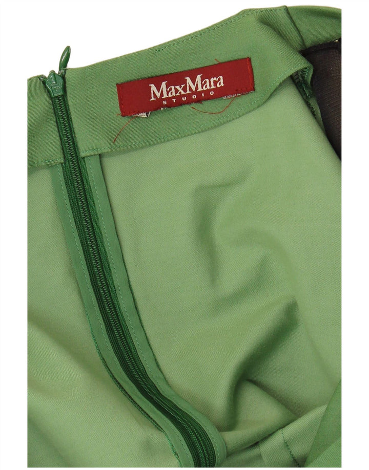 MAX MARA Womens Sheath Dress UK 12 Medium Green