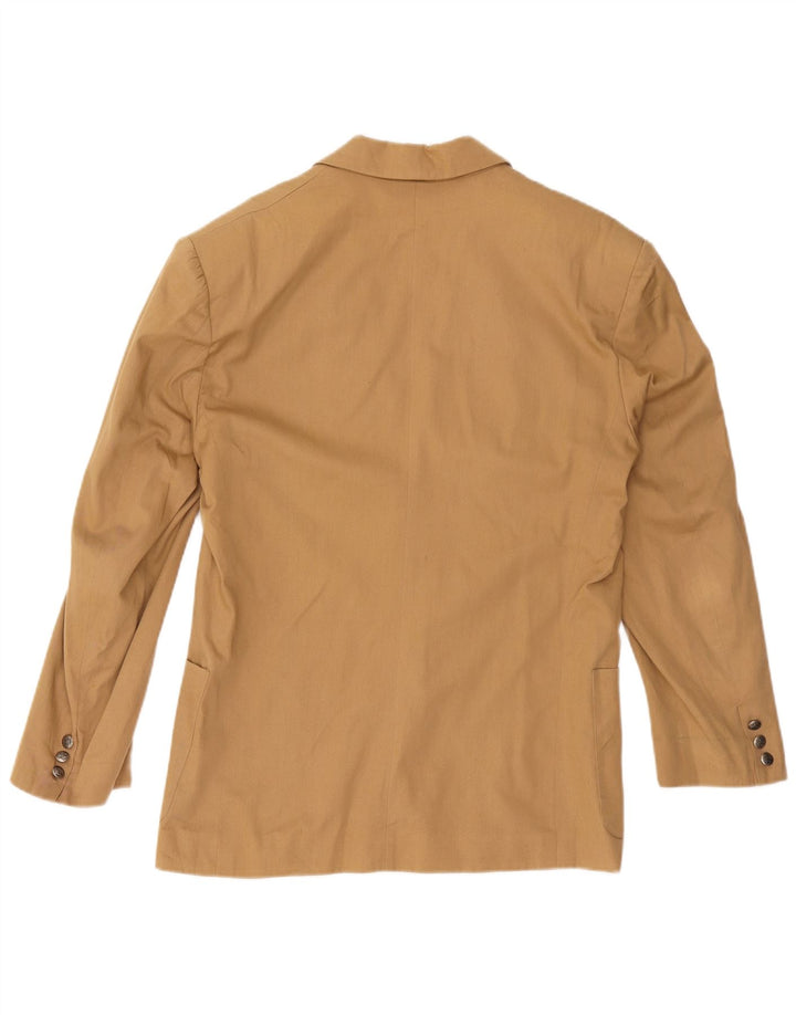 CACHAREL Boys 2 Button Blazer Jacket 15-16 Years Brown Cotton